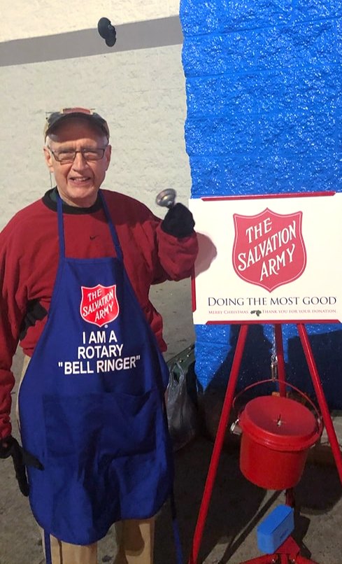 Dr. Miller participating in a Salvation Army community event